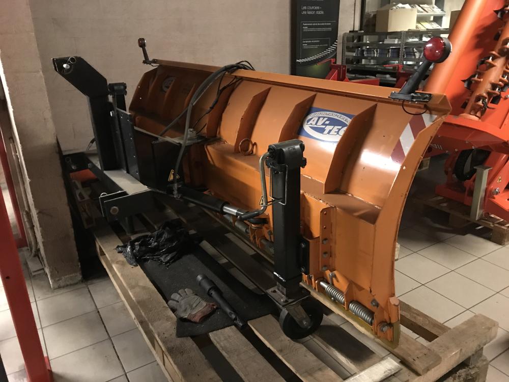 lame, neige, déneigement, 2.9m, av-tec, hiver, tracteur