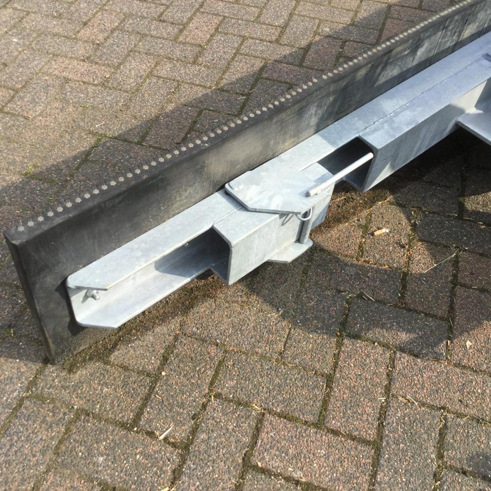 raclette, peecon, largeur, 2.65m, galvanisée, 3point
